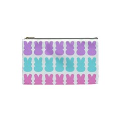 Happy Easter Rabbit Color Green Purple Blue Pink Cosmetic Bag (small)  by Mariart