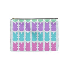 Happy Easter Rabbit Color Green Purple Blue Pink Cosmetic Bag (medium) 