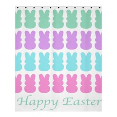 Happy Easter Rabbit Color Green Purple Blue Pink Shower Curtain 60  X 72  (medium)  by Mariart