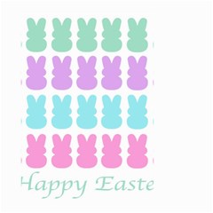 Happy Easter Rabbit Color Green Purple Blue Pink Small Garden Flag (two Sides)