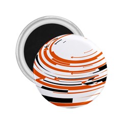 Hole Black Orange Arrow 2 25  Magnets