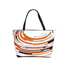Hole Black Orange Arrow Shoulder Handbags by Mariart
