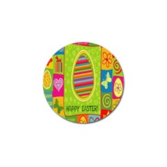 Happy Easter Butterfly Love Flower Floral Color Rainbow Golf Ball Marker
