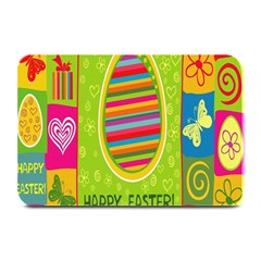 Happy Easter Butterfly Love Flower Floral Color Rainbow Plate Mats by Mariart