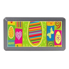 Happy Easter Butterfly Love Flower Floral Color Rainbow Memory Card Reader (mini)