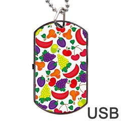 Fruite Watermelon Dog Tag Usb Flash (one Side) by Mariart