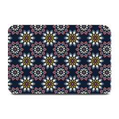 Floral Flower Star Blue Plate Mats by Mariart