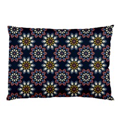 Floral Flower Star Blue Pillow Case by Mariart