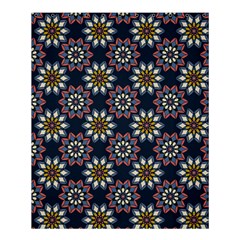 Floral Flower Star Blue Shower Curtain 60  X 72  (medium) 