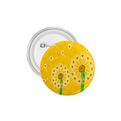Leaf Flower Floral Sakura Love Heart Yellow Orange White Green 1 75  Buttons by Mariart