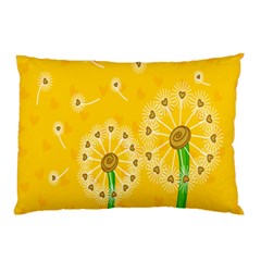 Leaf Flower Floral Sakura Love Heart Yellow Orange White Green Pillow Case (two Sides) by Mariart