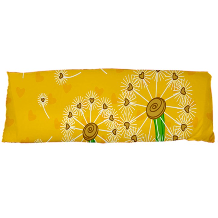 Leaf Flower Floral Sakura Love Heart Yellow Orange White Green Body Pillow Case Dakimakura (Two Sides)