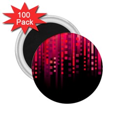 Line Vertical Plaid Light Black Red Purple Pink Sexy 2 25  Magnets (100 Pack)  by Mariart