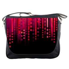 Line Vertical Plaid Light Black Red Purple Pink Sexy Messenger Bags by Mariart