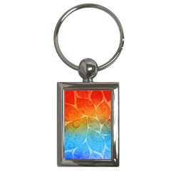 Leaf Color Sam Rainbow Key Chains (rectangle)  by Mariart