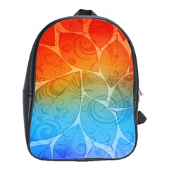 Leaf Color Sam Rainbow School Bags(large)  by Mariart