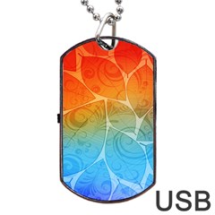 Leaf Color Sam Rainbow Dog Tag Usb Flash (one Side)