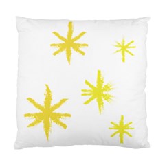 Line Painting Yellow Star Standard Cushion Case (one Side)