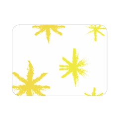 Line Painting Yellow Star Double Sided Flano Blanket (mini) 