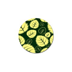 Leaf Green Yellow Golf Ball Marker (4 Pack) by Mariart