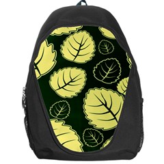 Leaf Green Yellow Backpack Bag