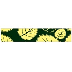 Leaf Green Yellow Flano Scarf (large)