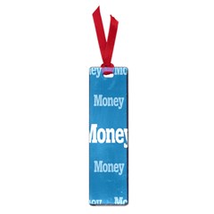 Money White Blue Color Small Book Marks by Mariart