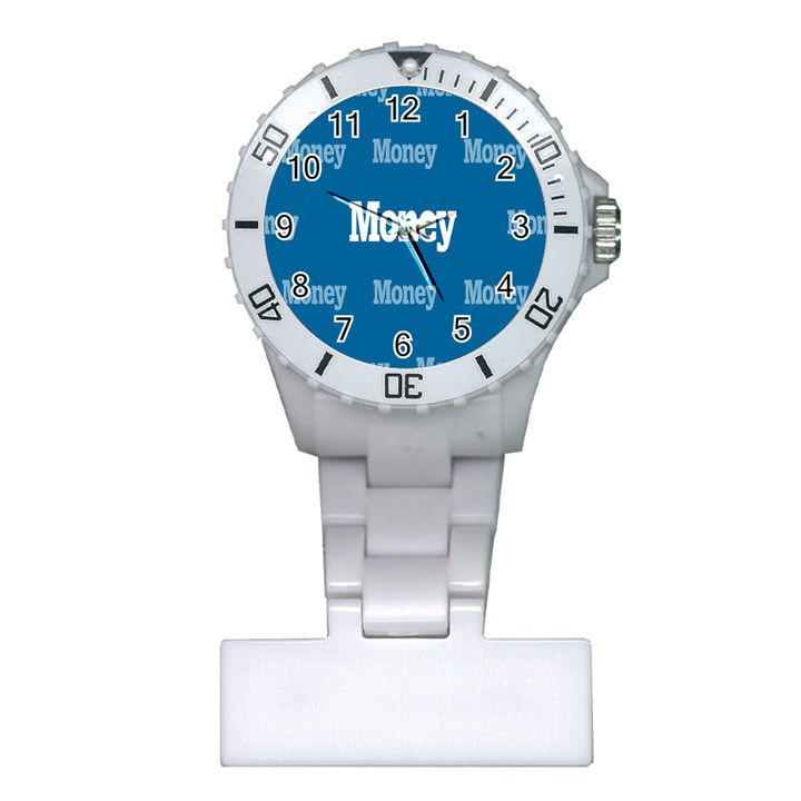 Money White Blue Color Plastic Nurses Watch