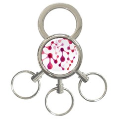 Molecular New Pink Purple 3-ring Key Chains by Mariart