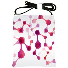 Molecular New Pink Purple Shoulder Sling Bags by Mariart