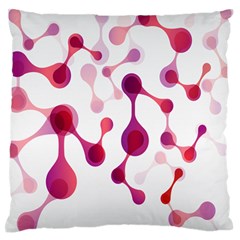 Molecular New Pink Purple Large Flano Cushion Case (two Sides)