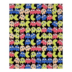 Pacman Seamless Generated Monster Eat Hungry Eye Mask Face Color Rainbow Shower Curtain 60  X 72  (medium)  by Mariart