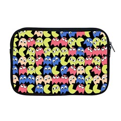 Pacman Seamless Generated Monster Eat Hungry Eye Mask Face Color Rainbow Apple Macbook Pro 17  Zipper Case by Mariart