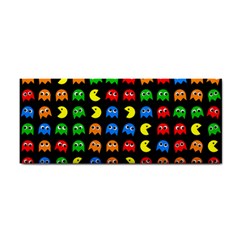 Pacman Seamless Generated Monster Eat Hungry Eye Mask Face Rainbow Color Cosmetic Storage Cases by Mariart