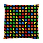 Pacman Seamless Generated Monster Eat Hungry Eye Mask Face Rainbow Color Standard Cushion Case (Two Sides) Back