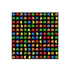 Pacman Seamless Generated Monster Eat Hungry Eye Mask Face Rainbow Color Satin Bandana Scarf by Mariart