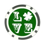 Parks And Tally Love Printable Green Poker Chip Card Guard Front