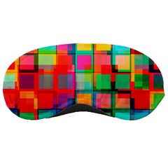 Plaid Line Color Rainbow Red Orange Blue Chevron Sleeping Masks