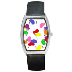 Seed Beans Color Rainbow Barrel Style Metal Watch by Mariart