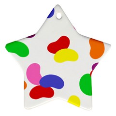 Seed Beans Color Rainbow Star Ornament (two Sides)