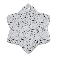 Musical Notes Song Ornament (snowflake)