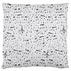 Musical Notes Song Large Cushion Case (two Sides) by Mariart