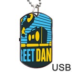 Street Dance R&b Music Dog Tag USB Flash (One Side) Front