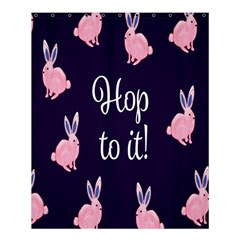 Rabbit Bunny Pink Purple Easter Animals Shower Curtain 60  X 72  (medium) 