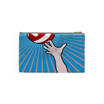 Volly Ball Sport Game Player Cosmetic Bag (Small)  Back