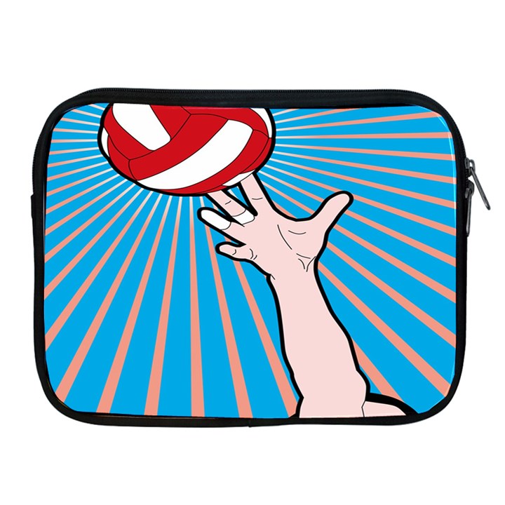 Volly Ball Sport Game Player Apple iPad 2/3/4 Zipper Cases