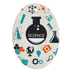 Science Chemistry Physics Oval Ornament (two Sides) by Mariart