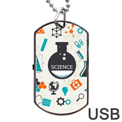 Science Chemistry Physics Dog Tag Usb Flash (two Sides)