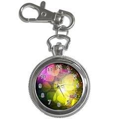 Plaid Star Light Color Rainbow Yellow Purple Pink Gold Blue Key Chain Watches