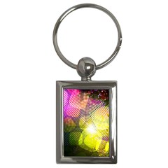 Plaid Star Light Color Rainbow Yellow Purple Pink Gold Blue Key Chains (rectangle)  by Mariart